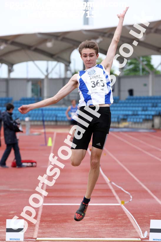 Mens under-20s long jump, Northern Senior and Under-20s Champs., SportsCity, Manchester. Photo: David T. Hewitson/Sports for All Pics